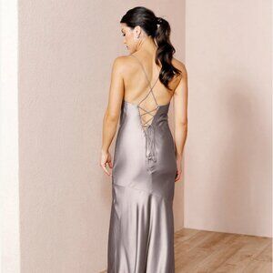 Revelry Kimora Bridesmaids Dress in Taupe